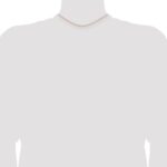 14K Rose Gold 1.5mm Diamond-cut Rope with Lobster Clasp Chain - Image 4