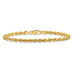 14K 3.25mm Diamond-cut Rope with Lobster Clasp Chain - Image 4