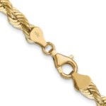 14K 6mm Regular Rope with Fancy Lobster Clasp Chain - Image 3