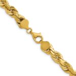 14K 8mm Diamond-cut Rope with Fancy Lobster Clasp Chain - Image 3