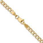 10k 3.35mm Semi-Solid Curb Link Chain - Image 3