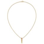 10k Tri-color Black Hills Gold Diamond Rose Necklace - Image 5