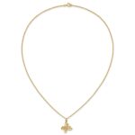 10k Tri-color Black Hills Gold Butterfly Necklace - Image 5