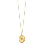 10K w/ 12k Accents and 14k Gold-filled Chain Black Hills Locket - Image 2