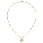 10k Tri-Color Black Hills Gold Hummingbird in Heart Necklace - Image 5