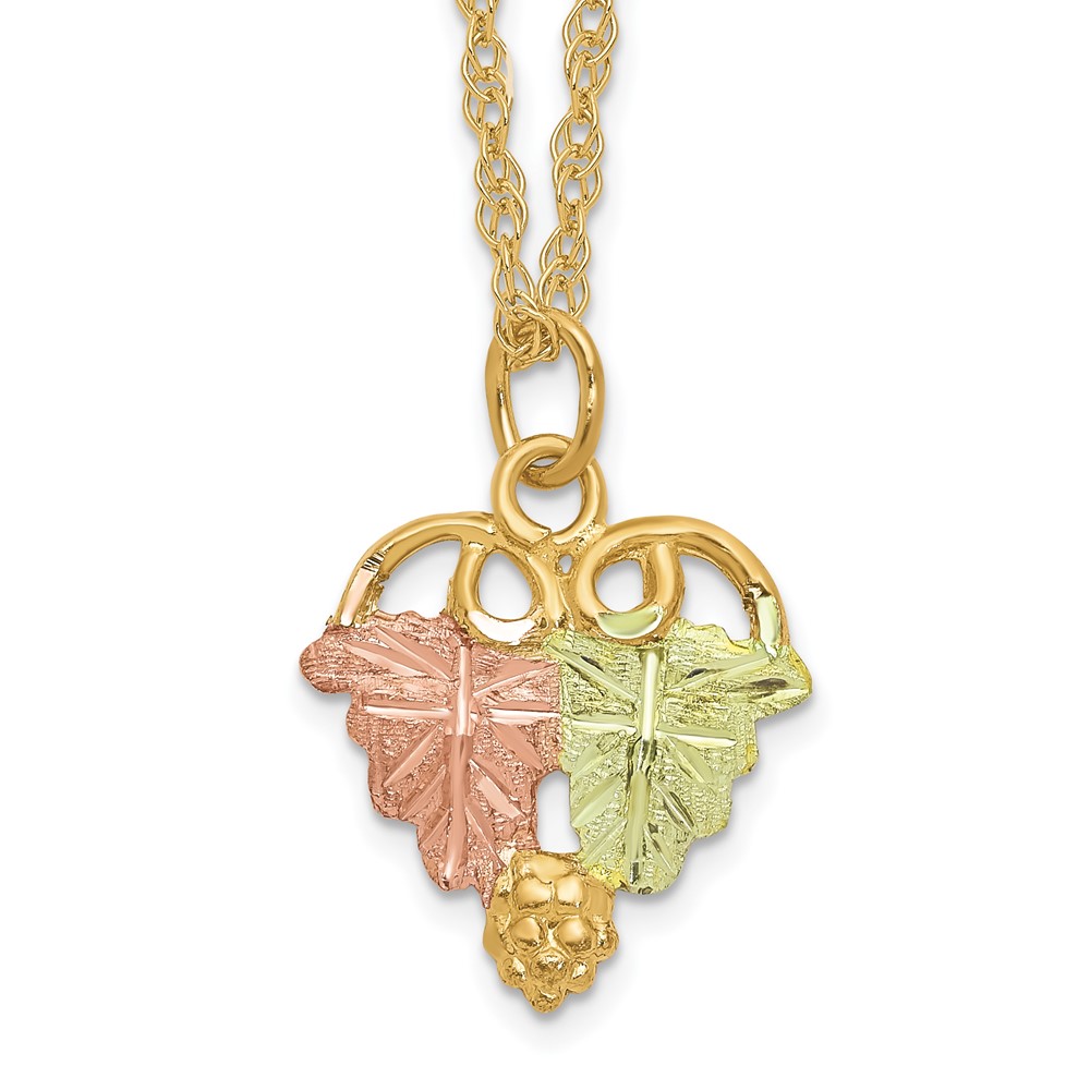 10BH695-18.jpg 10k Tri-Color Black Hills Gold Necklace - Image 1
