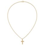 10k Tri-Color Black Hills Gold Cross Necklace - Image 4
