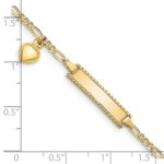 10k Figaro Link ID Bracelet - Image 3