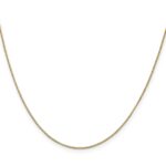 10k .7mm Box with Lobster Clasp Chain - Image 2