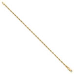 10k 2.0mm Extra-Light D/C Rope Chain Anklet - Image 2