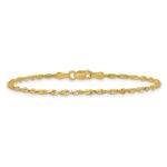 10k 2.0mm Extra-Light D/C Rope Chain Anklet - Image 4