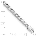 10K White Gold Diamond-Cut Bracelet - Image 4