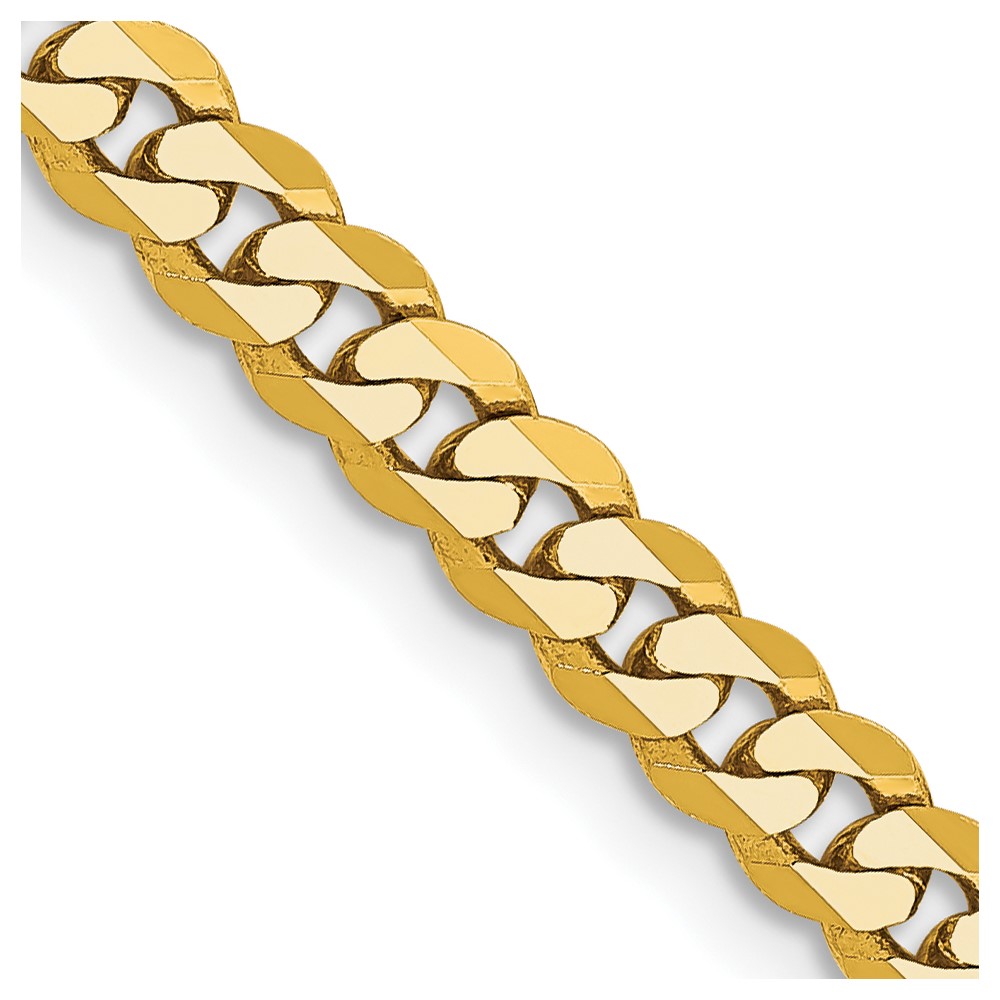10FBU100.jpg 10k 3.9mm Flat Beveled Curb Chain - Image 1