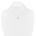 10k Madi K 3mm Amethyst Heart Birthstone Necklace - Image 4