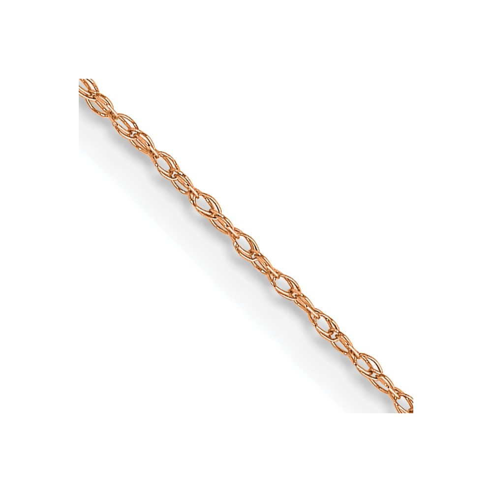 10K5RR.jpg 10K Rose Gold .5mm Carded Cable Rope Chain - Image 1
