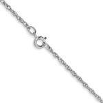 10K White Gold 1.15mm Carded Cable Rope Chain - Image 3