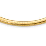 10k 6mm Domed Omega Necklace