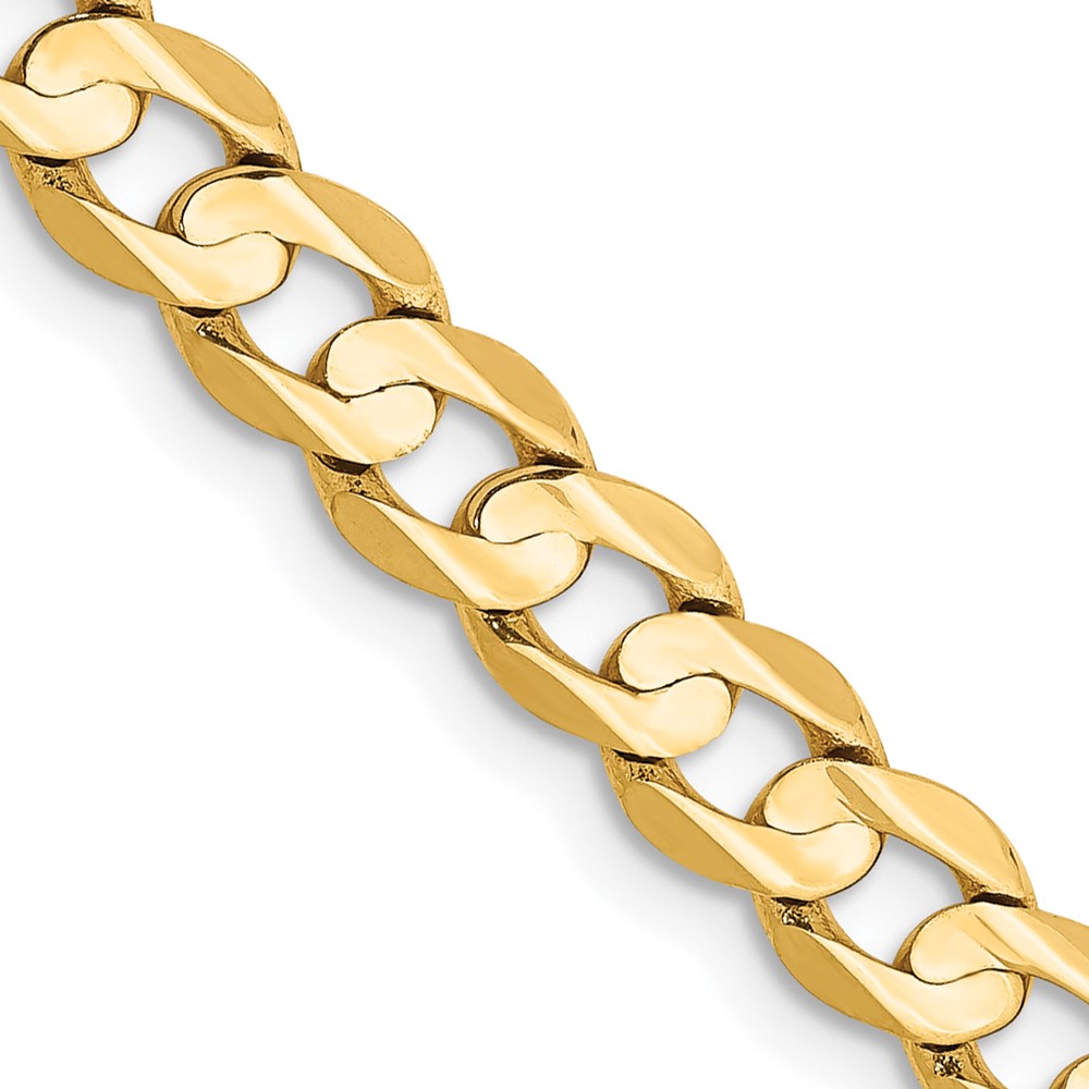 10LCR140.jpg 10K 5.25mm Open Concave Curb Chain 10K - Image 1