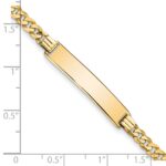 10k Flat Curb Link ID Bracelet - Image 3