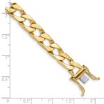 10k 7.9mm Hand-polished Fancy Link Bracelet - Image 2