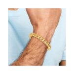 10k 10.7mm Hand-polished Miami Cuban Link Bracelet - Image 5
