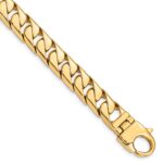10k 10.20mm Hand-polished Long Link Half Round Curb Chain