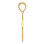 14k Polished Solid Saint Christopher Medal Round Pendant - Image 2