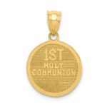 14k Reversible Cross and 1ST HOLY COMMUNION Charm - Image 3