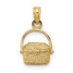 14K 2-D Nantucket Basket Charm