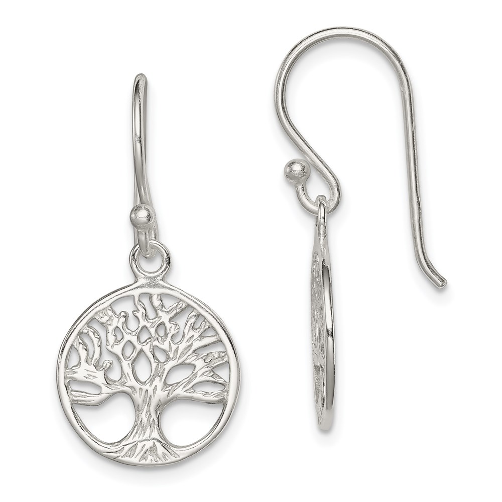 QE8977-1.jpg Sterling Silver Shepherd Hook Earrings - Image 1