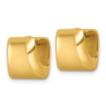 14k Polished Square Hinged Hoop Earrings - Image 2