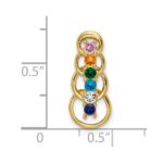 14k 6 Stone Family Pendant Mounting - Image 5