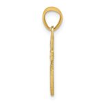 10k Diamond-Cut Cross Pendant - Image 2