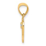 10k CZ Heart Pendant - Image 2