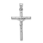 10k White Gold Crucifix Pendant