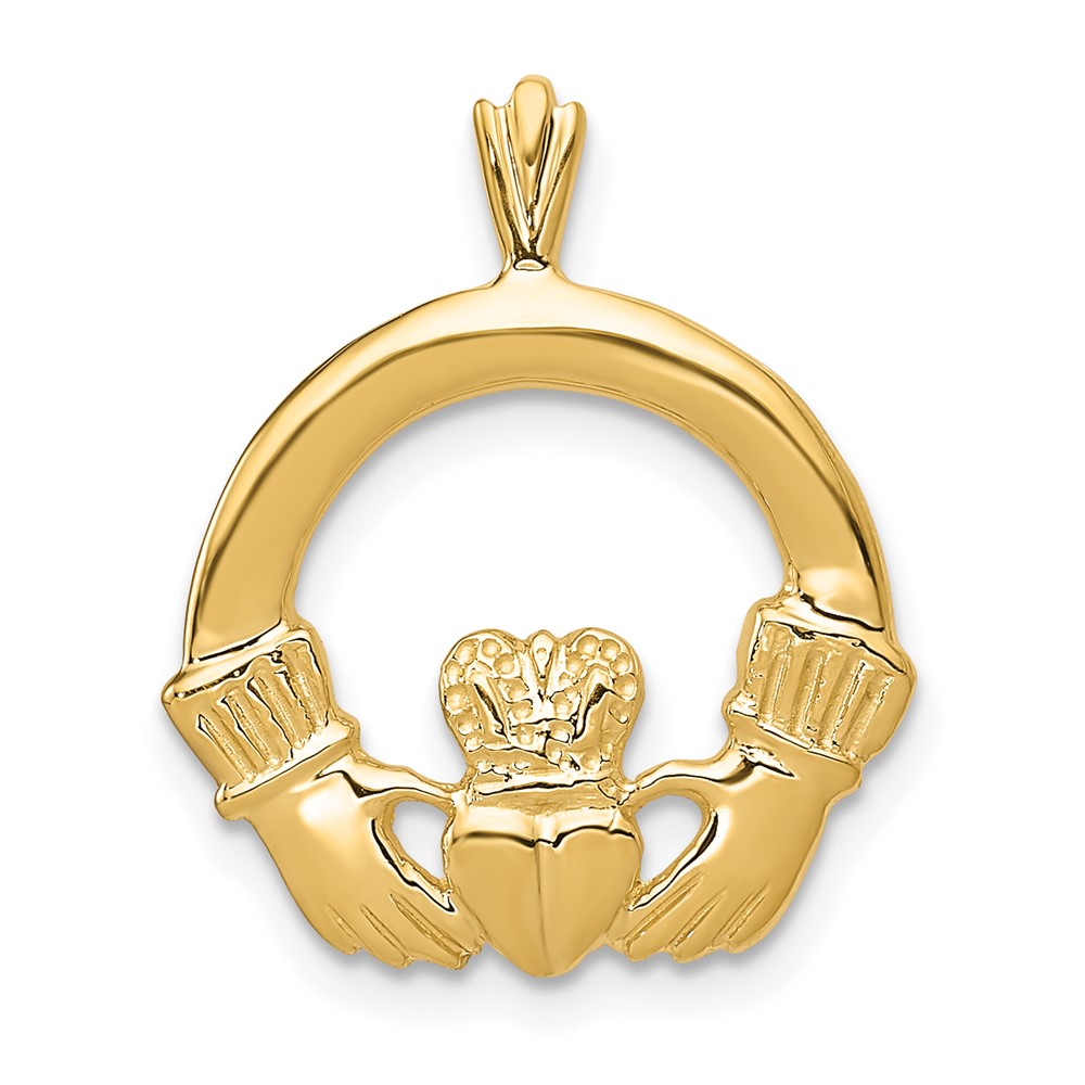 10C1753.jpg 10k Claddagh Pendant - Image 1