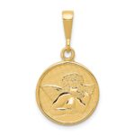 10k Polished & Satin Raphael Angel Pendant