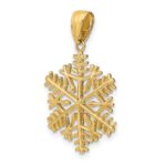10k Polished Snowflake Pendant - Image 5