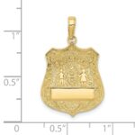 10k Large Police Badge Pendant - Image 3