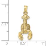 10k 3-D Moveable Lobster Pendant - Image 4