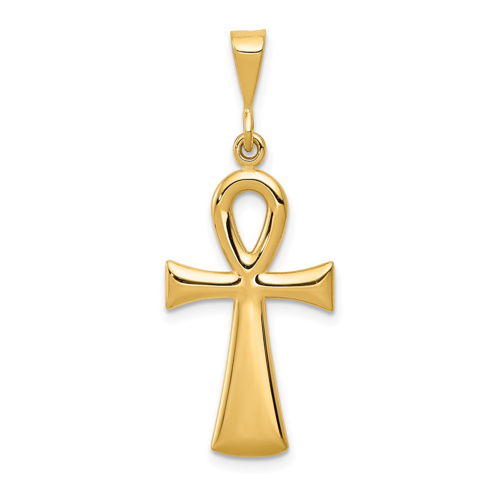 10C2738.jpg 10k Egyptian Ankh Cross Pendant - Image 1