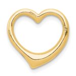 10K Polished Heart Chain Slide - Image 3