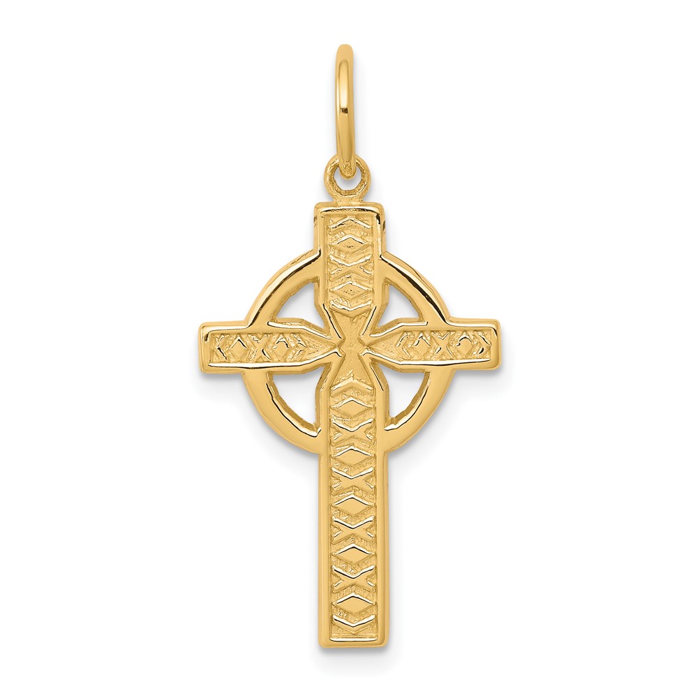 10C292.jpg 10K Iona Cross Charm - Image 1