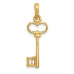10K Polished 3-D Key Charm - Image 4