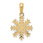 10k Snowflake Pendant