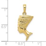 10k 3-D Nefertiti Pendant - Image 3