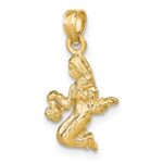 10K 3-D Virgo Zodiac Pendant - Image 5
