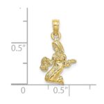 10K 3-D Virgo Zodiac Pendant - Image 4