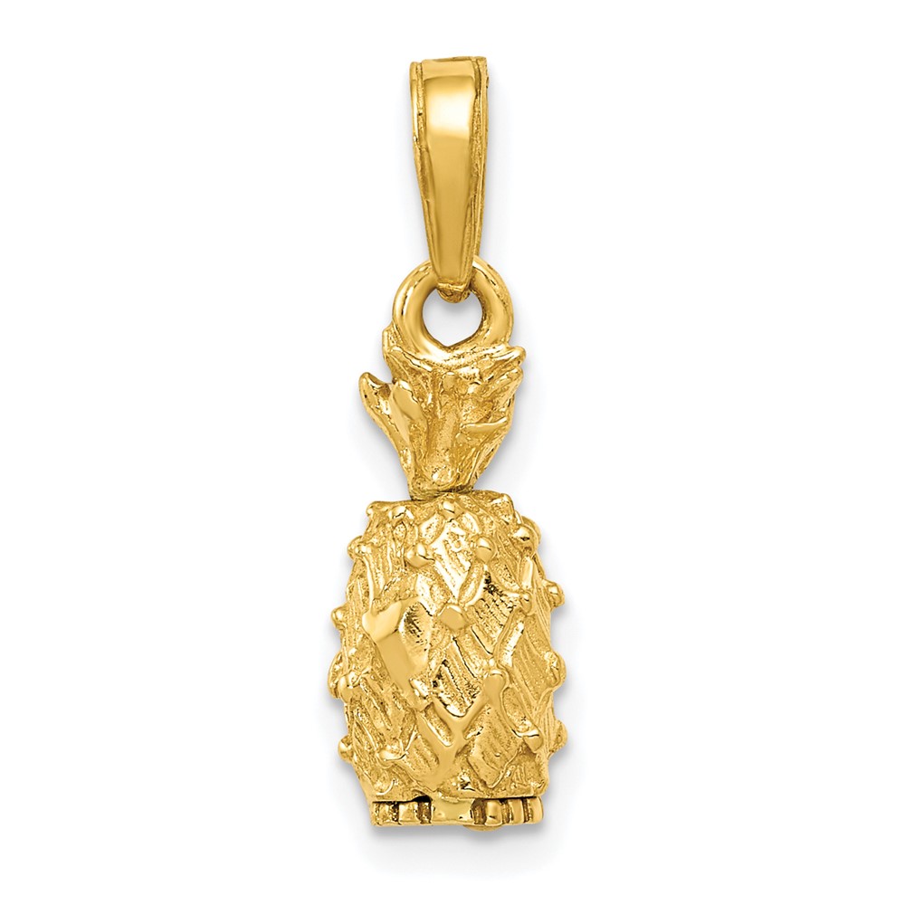 10C3204.jpg 10k 3-D Pineapple Pendant - Image 1