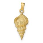 10k Conch Shell Pendant